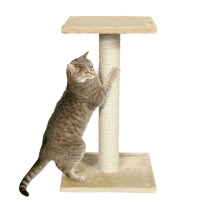 Drapak dla kotów - słupek na podstawce z legowiskiem 69 cm, Espejo
